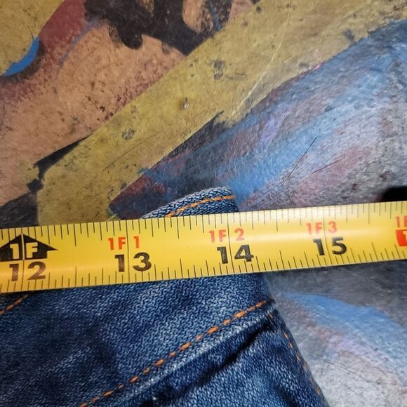 Gitano Women's Custom Reverse Tie-Dye Denim Shorts Size 16 - Picture 4 of 9